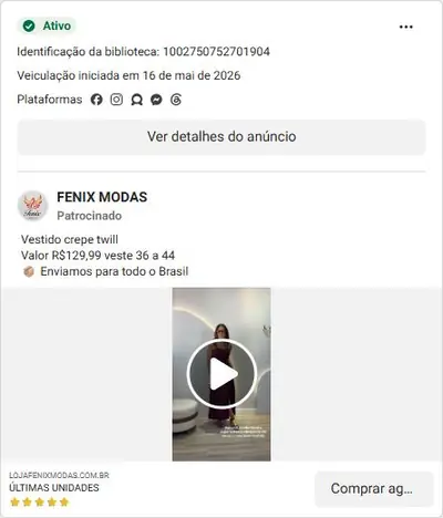 Anúncio de FENIX MODAS: Blusa Viscolycra por R$29,99