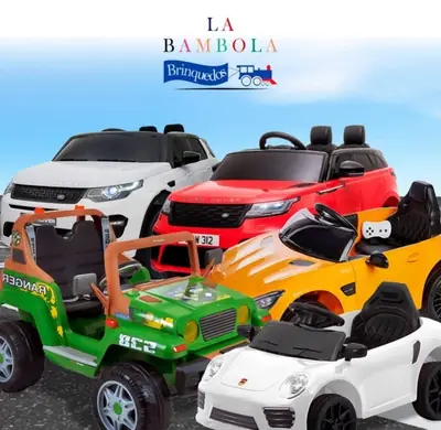 Anúncio de La Bambola Brinquedos: Brinquedos infantis: bicicletas, carros elétricos e bonecas
