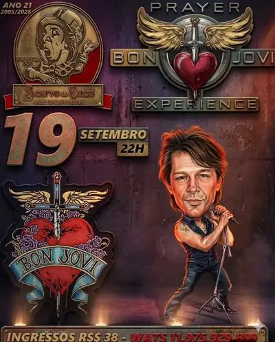 Anúncio de Acervo do Tuzzi: Show Bon Jovi Experience, ingresso R$38
