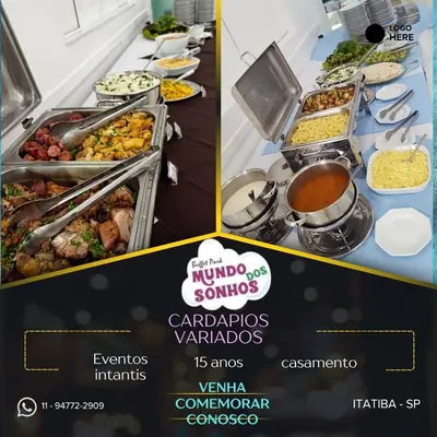 Anúncio de Buffet Mundo Dos Sonhos: Pacote de festa infantil completo a partir de R$3.190,00