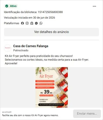 Anúncio de Casa de Carnes Falanga: Kit Churrasco Premium com entrega rápida em Itatiba