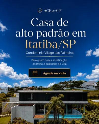 Anúncio de AgeVale: Imóvel de alto padrão "Casa Cambuci" no Village das Palmeiras