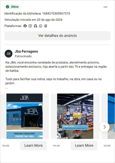 Anúncio de Jba Ferragens: Produtos de ferragens/construção em promoção (PU40 Maxx Poxpur)