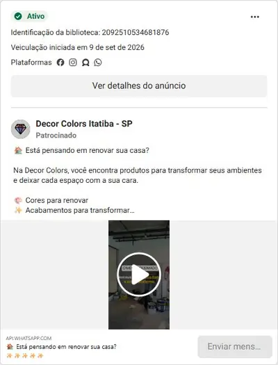 Anúncio de Decor Colors Itatiba - SP: Solução Block Total contra infiltração e umidade em paredes