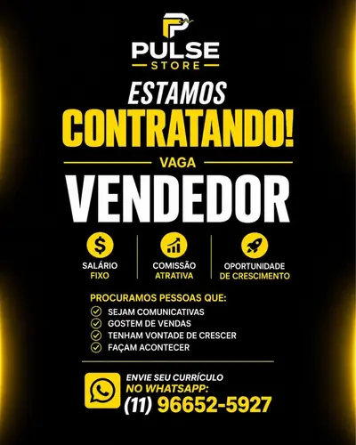 Anúncio de Pulse Store Itatiba: Smartphones e acessorios parcelados em 12x sem juros