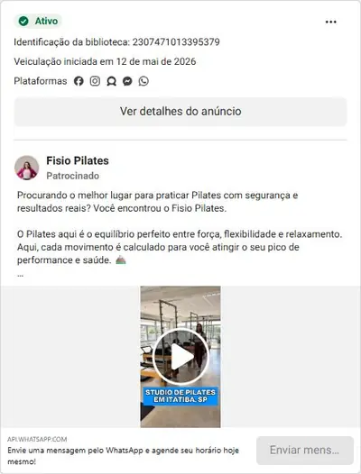 Anúncio de Fisio Pilates: Aulas de Pilates com turmas reduzidas